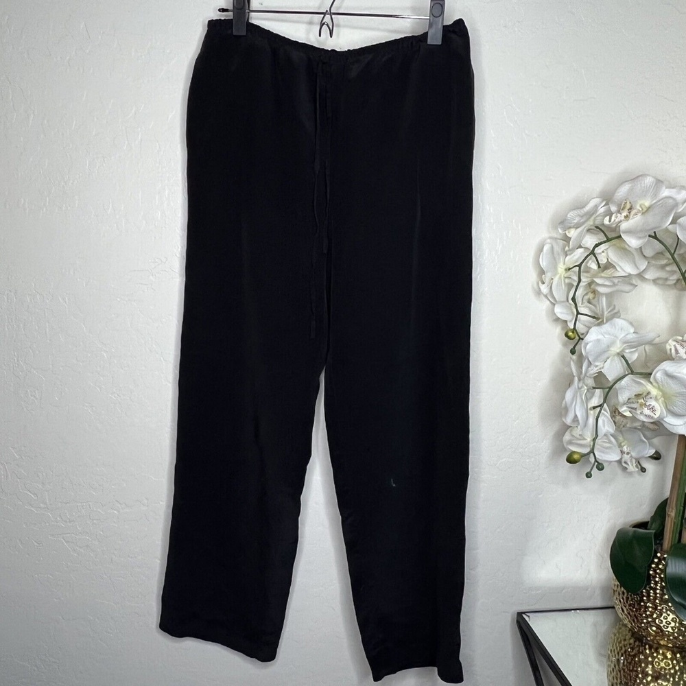 new york city design co 100% silk Drawstring Waist pants Size S